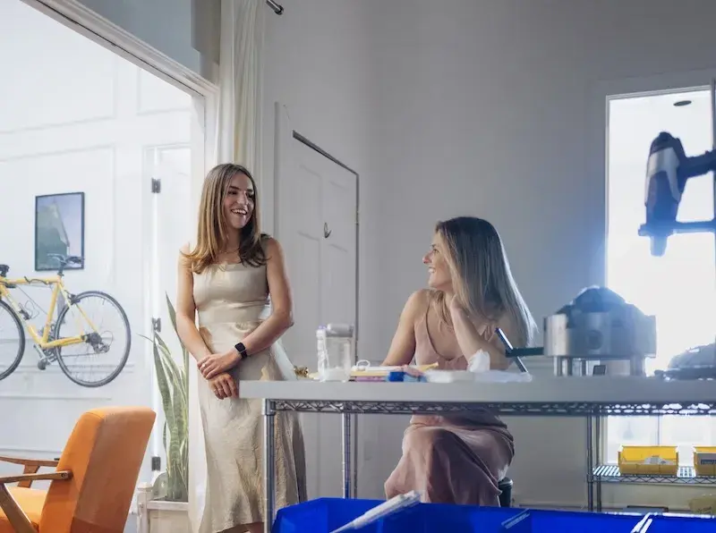 Founders of Sequel sitting at a table